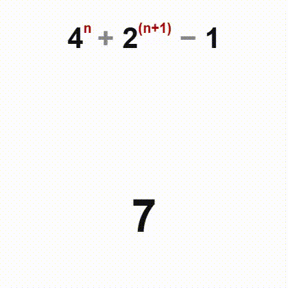 Animated illustration of the Kynea near-squares number series